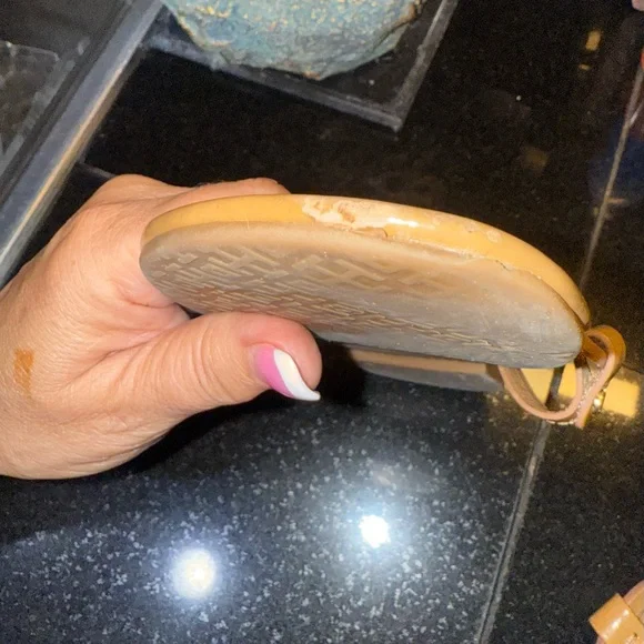 Tory Burch Tan Logo Sandals SZ 9 - Picture 3 of 5